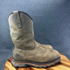 Timberland Pro True Grit Mens 10W Brown Waterproof Composite Toe Boots A437Y